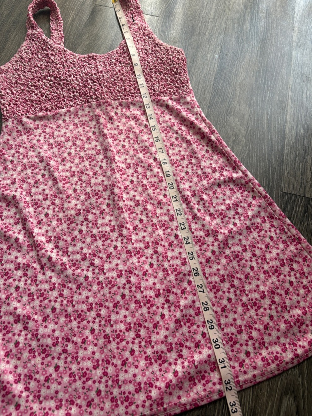 VTG 90s Floral Smocked Sundress - Picture 5 of 5